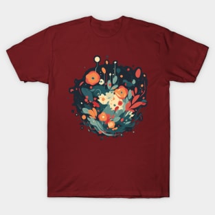 Minimal Flower Abstract T-Shirt